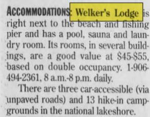 Welkers Lodge - Jul 1997 Article